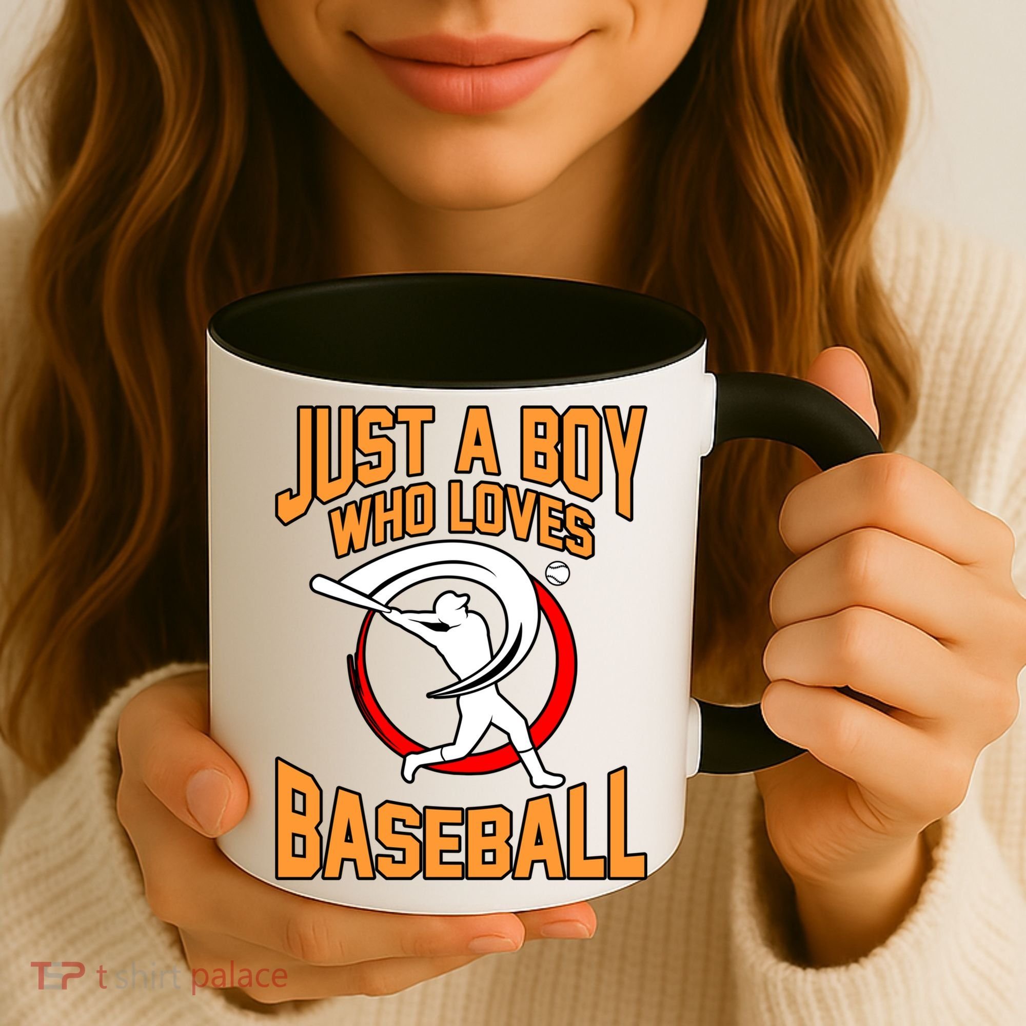 Boy Who Loves Baseball Sports Player Lover Coach Graphic Gift Coffee Mug