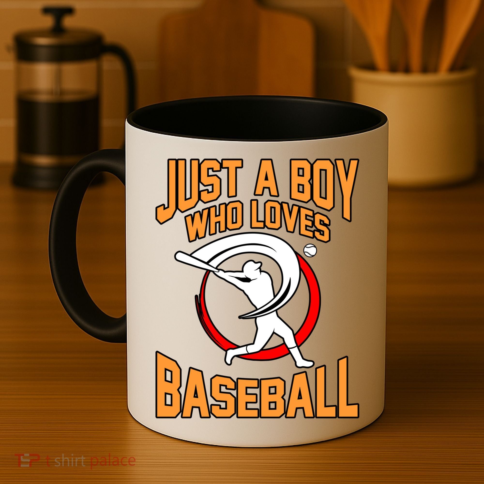 Boy Who Loves Baseball Sports Player Lover Coach Graphic Gift Coffee Mug