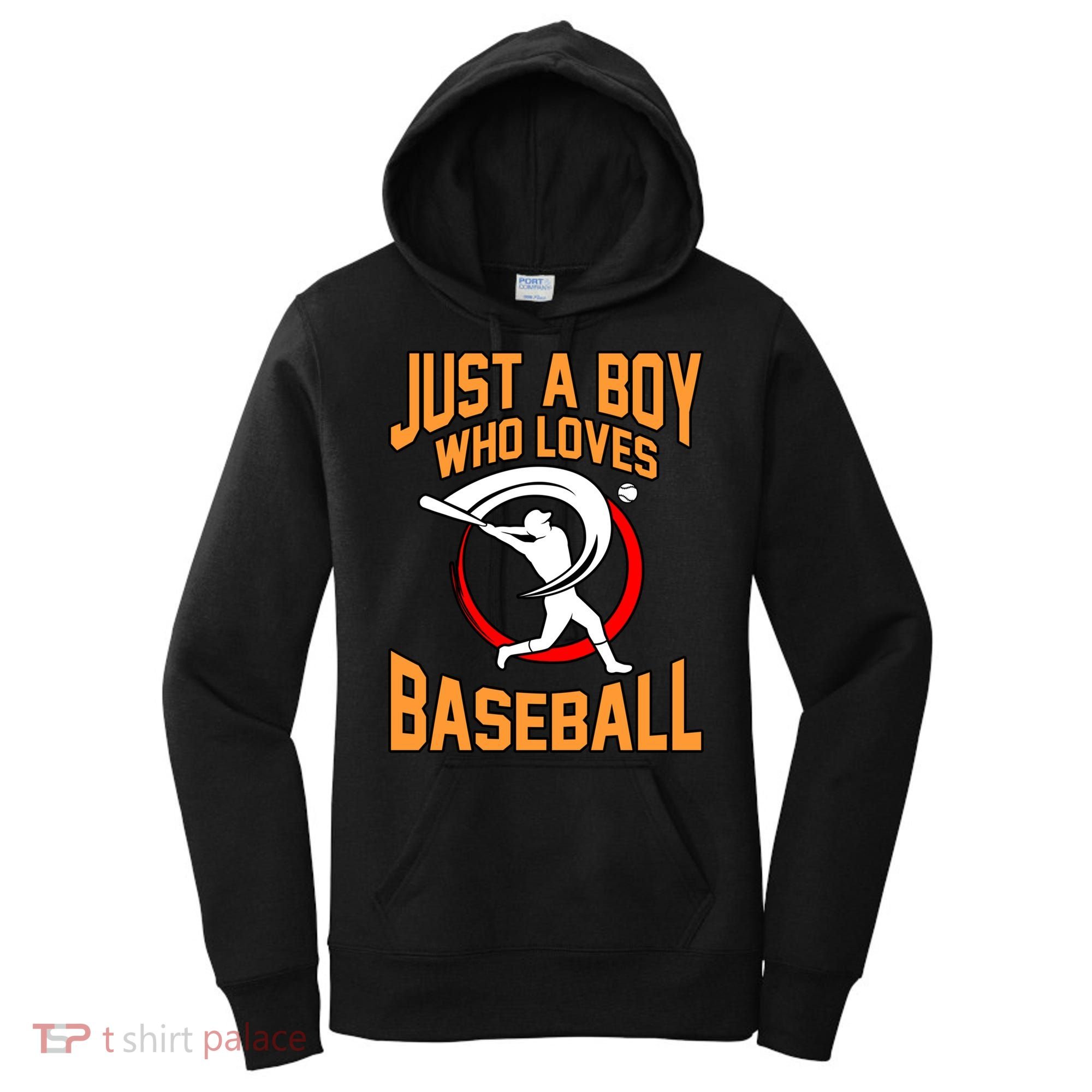 Boy Who Loves Baseball Sports Player Lover Coach Graphic Gift Women's Hoodie