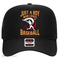 Boy Who Loves Baseball Sports Player Lover Coach Graphic Gift Hat thumb 0