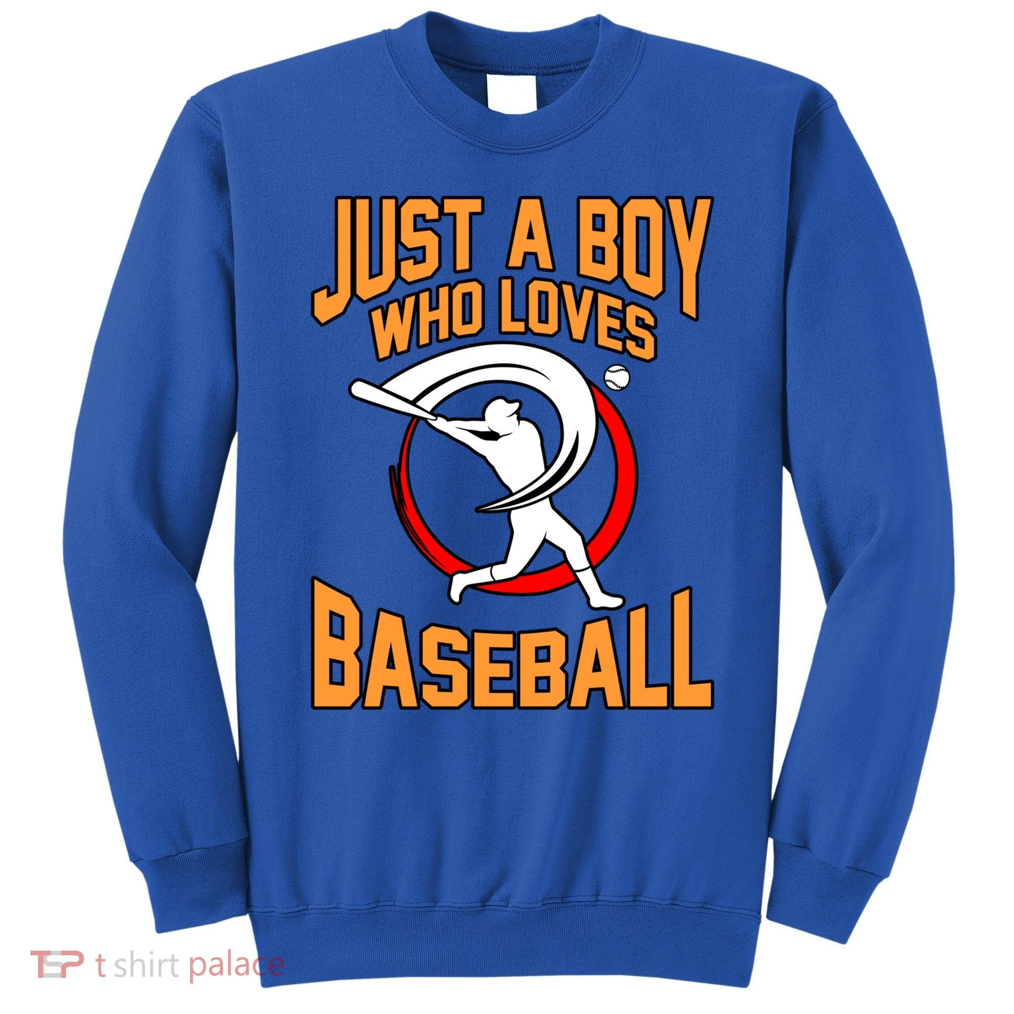 Boy Who Loves Baseball Sports Player Lover Coach Graphic Gift Sweatshirt