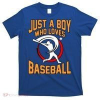Boy Who Loves Baseball Sports Player Lover Coach Graphic Gift T-Shirt thumb 0
