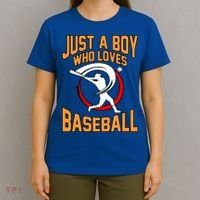 Boy Who Loves Baseball Sports Player Lover Coach Graphic Gift T-Shirt thumb 4