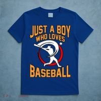 Boy Who Loves Baseball Sports Player Lover Coach Graphic Gift T-Shirt thumb 5