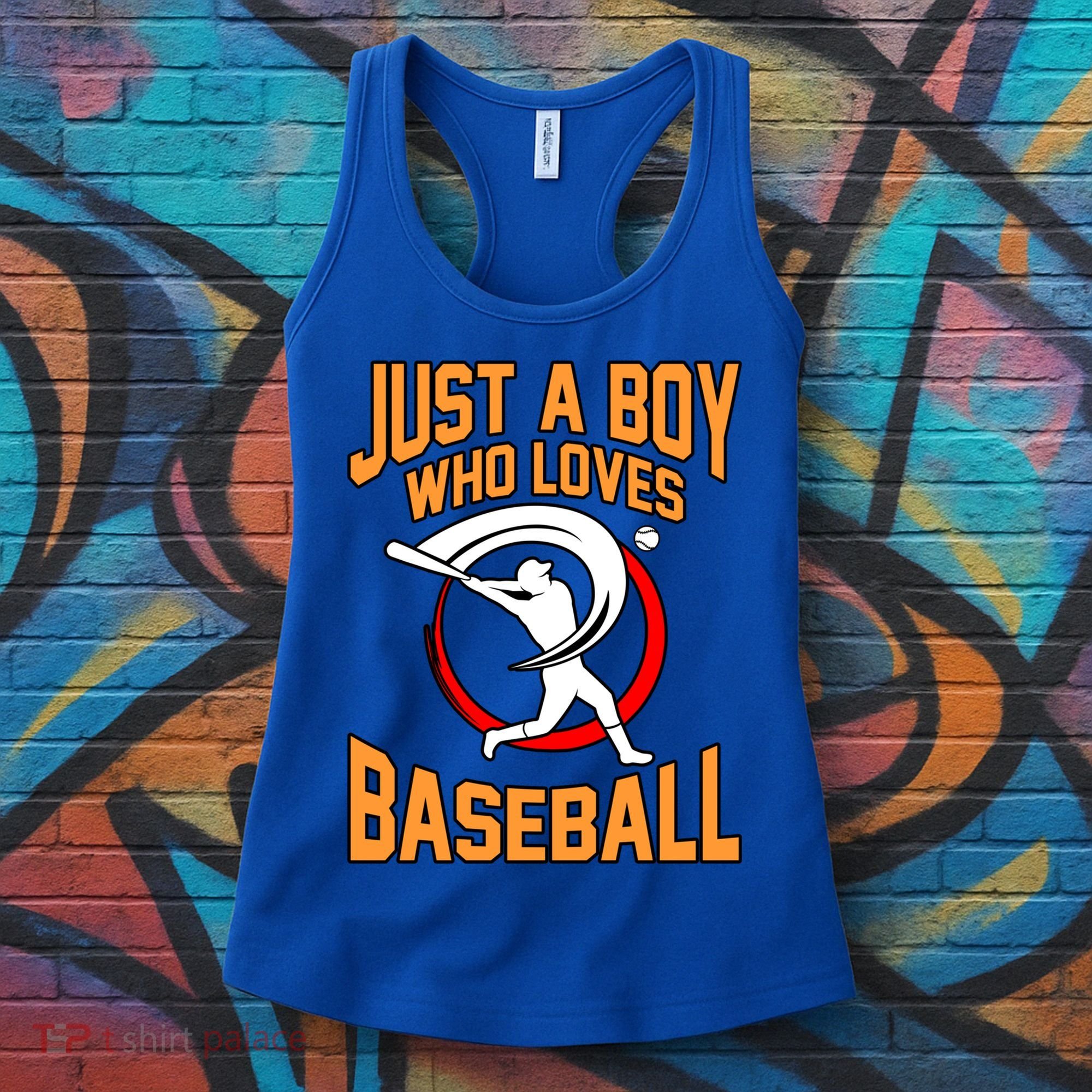 Boy Who Loves Baseball Sports Player Lover Coach Graphic Gift Women's Tank Top