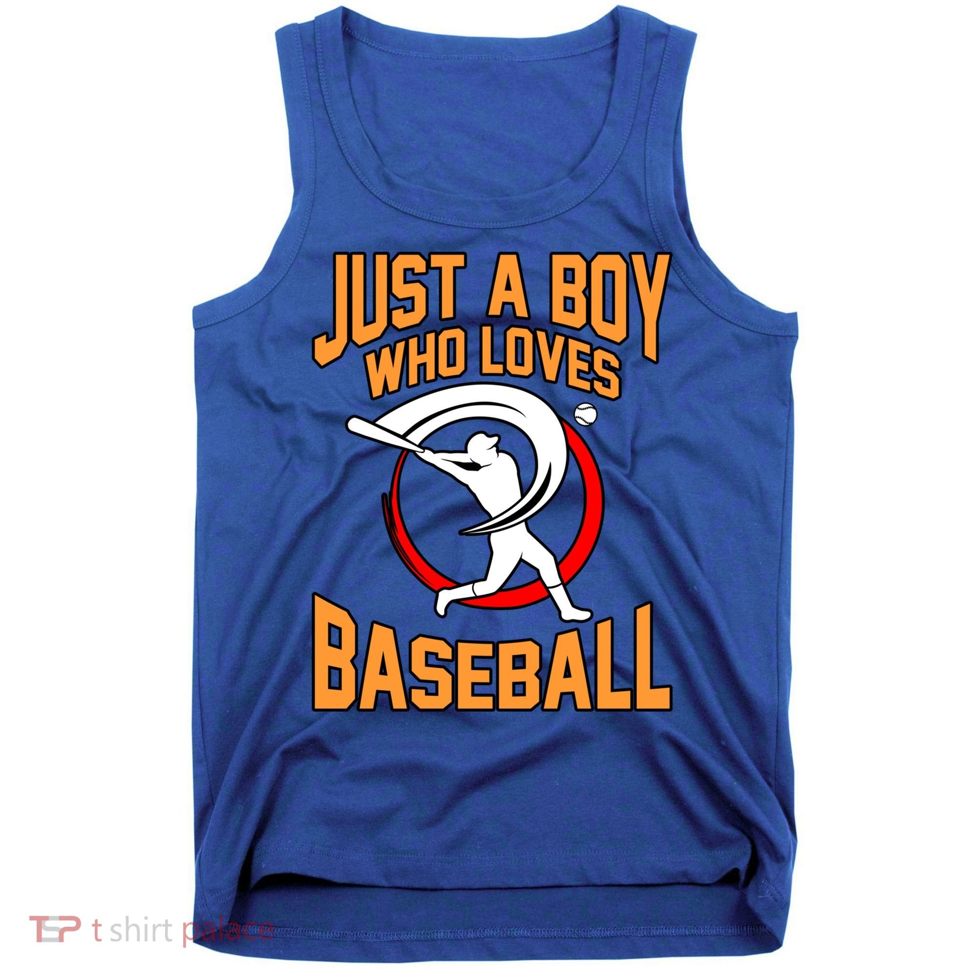 Boy Who Loves Baseball Sports Player Lover Coach Graphic Gift Tank Top