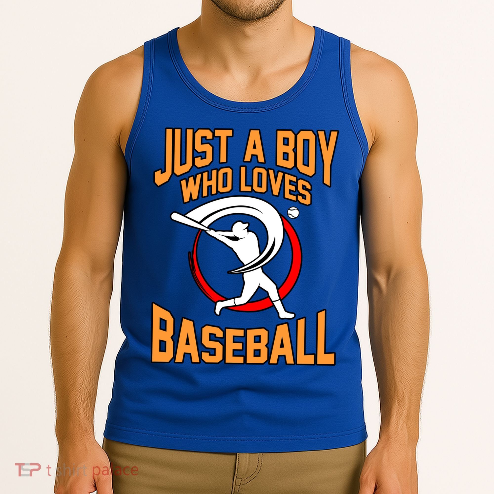 Boy Who Loves Baseball Sports Player Lover Coach Graphic Gift Tank Top