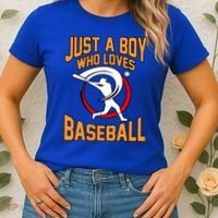 Boy Who Loves Baseball Sports Player Lover Coach Graphic Gift Women's T-Shirt thumb 2