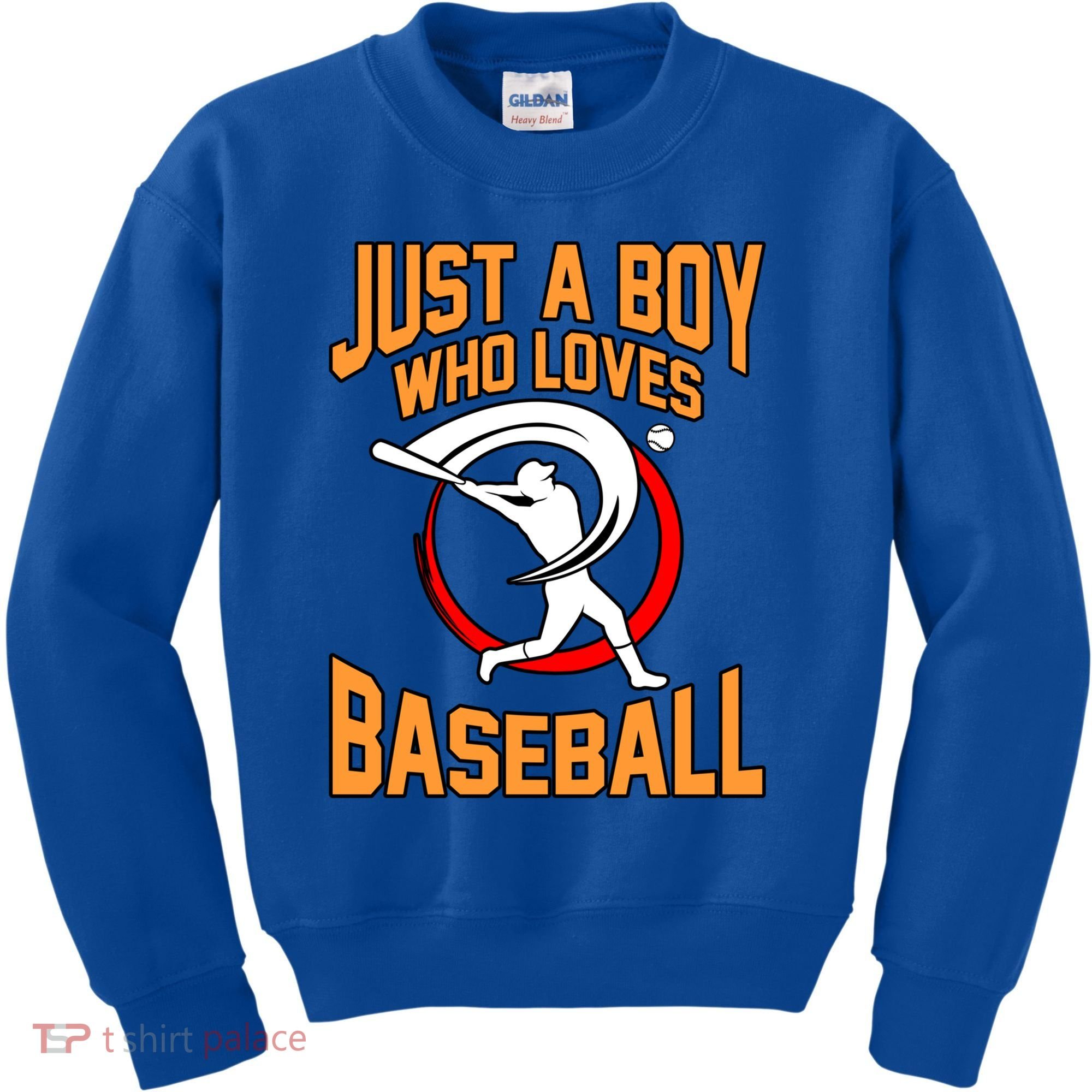 Boy Who Loves Baseball Sports Player Lover Coach Graphic Gift Kids Sweatshirt