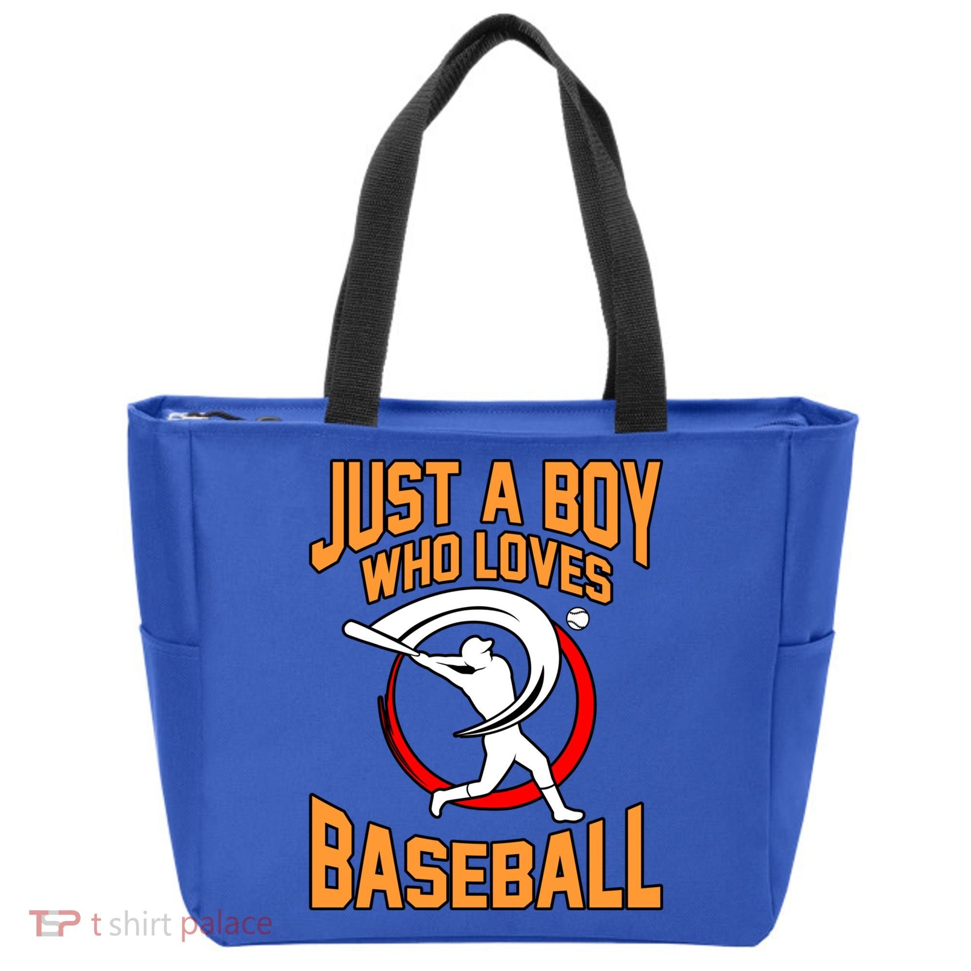 Boy Who Loves Baseball Sports Player Lover Coach Graphic Gift Tote Bag