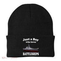 Boy Who Loves Battleship Uss New Jersey Bb62 Ww2 Warship Beanie thumb 0