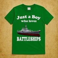 Boy Who Loves Battleship Uss New Jersey Bb62 Ww2 Warship T-Shirt thumb 5