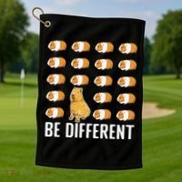 Boy who loves Capybaras South American Capybara  Golf Towel thumb 1