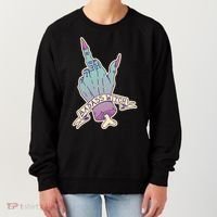 Badass Witch Middle Finger Women's Sweatshirt thumb 0