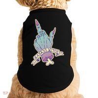 Badass Witch Middle Finger Doggie Tank thumb 0