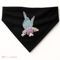 Badass Witch Middle Finger USA-Made Doggie Bandana thumb 0