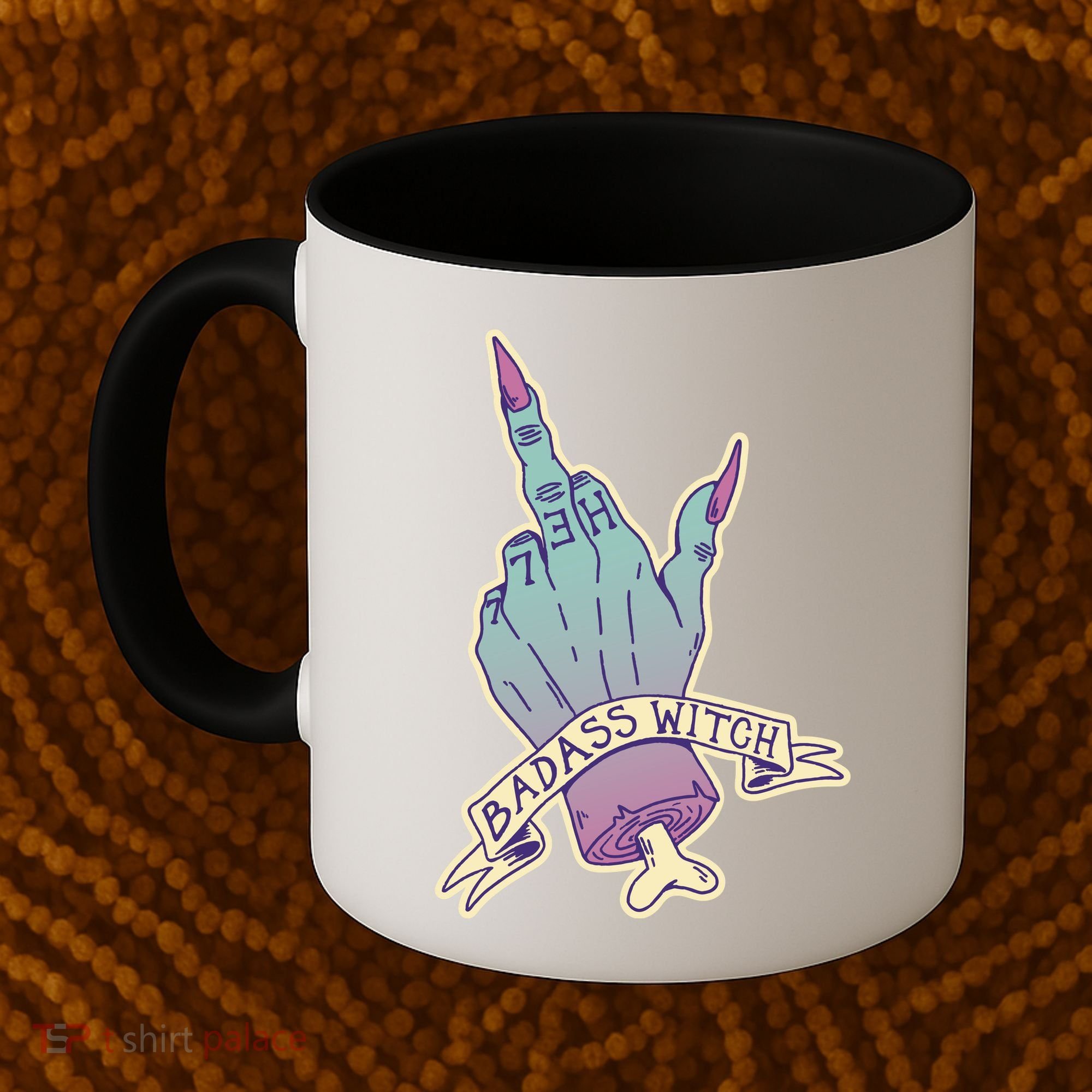 Badass Witch Middle Finger Coffee Mug