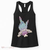 Badass Witch Middle Finger Women's Tank Top thumb 0