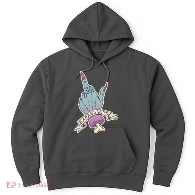 Badass Witch Middle Finger Hoodie