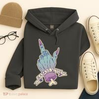 Badass Witch Middle Finger Hoodie thumb 4