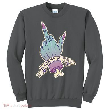 Badass Witch Middle Finger Sweatshirt