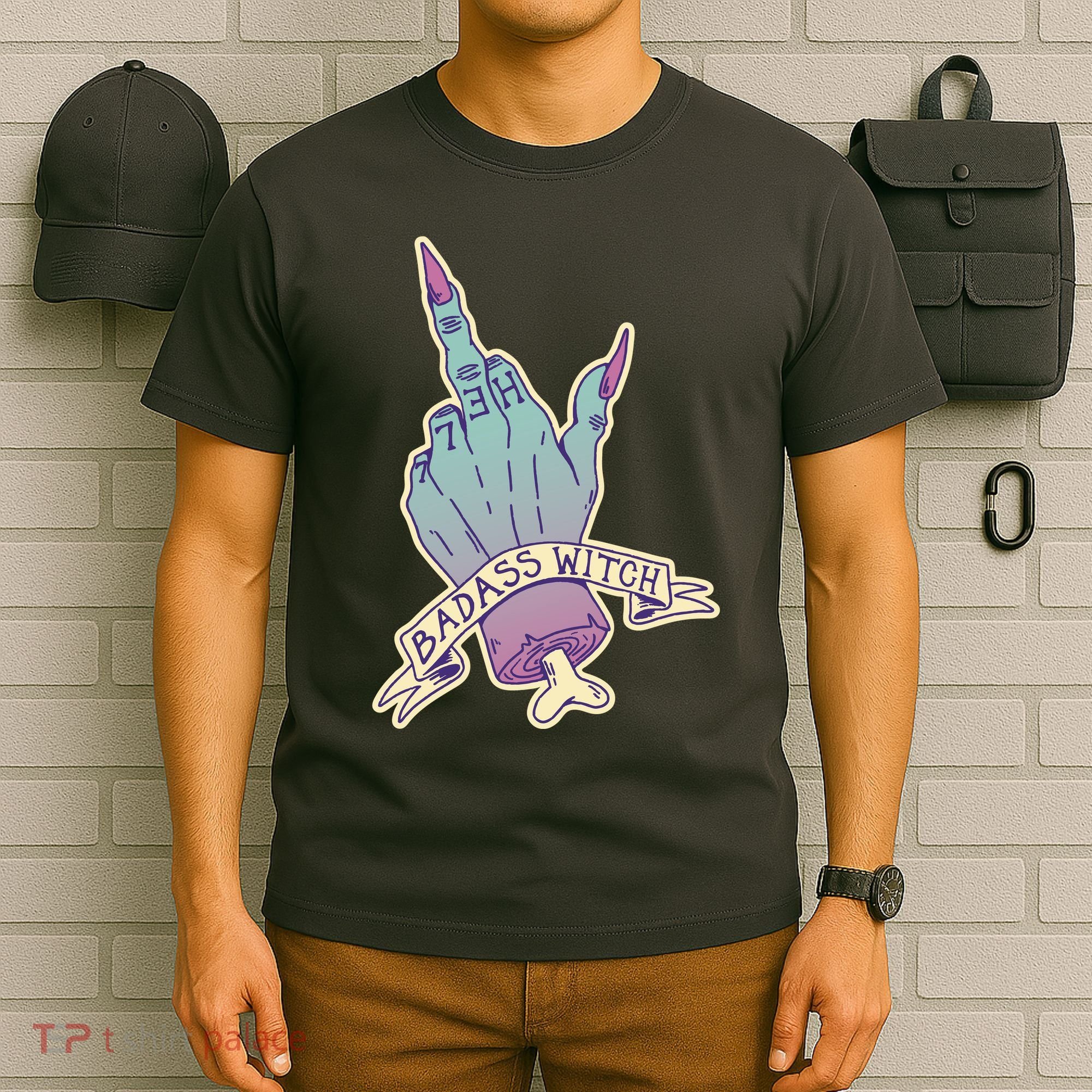 Badass Witch Middle Finger T-Shirt