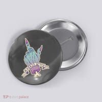 Badass Witch Middle Finger Button thumb 0