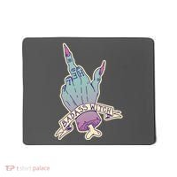 Badass Witch Middle Finger Mousepad thumb 0