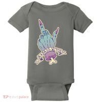 Badass Witch Middle Finger Baby Bodysuit thumb 0