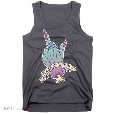 Badass Witch Middle Finger Tank Top