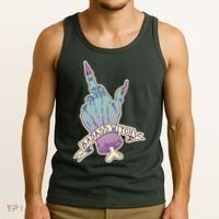 Badass Witch Middle Finger Tank Top thumb 3