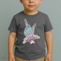 Badass Witch Middle Finger Toddler T-Shirt thumb 2