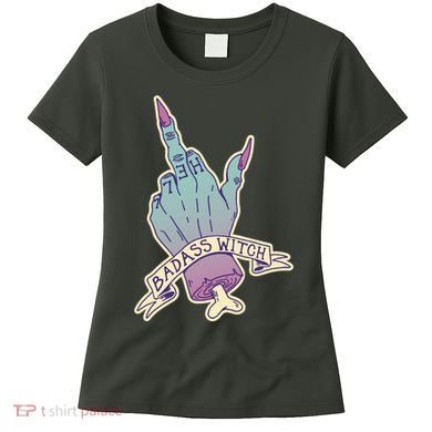 Badass Witch Middle Finger Women's T-Shirt