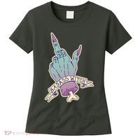 Badass Witch Middle Finger Women's T-Shirt thumb 0
