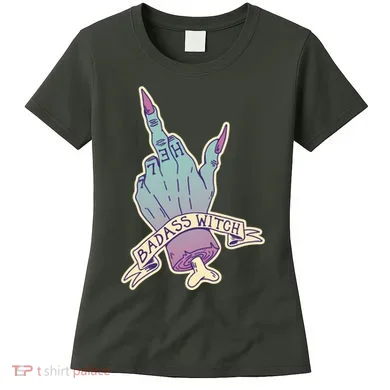 Badass Witch Middle Finger Women's T-Shirt