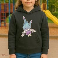 Badass Witch Middle Finger Kids Hoodie thumb 3