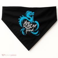 Be Water My Friend Water Dragon USA-Made Doggie Bandana thumb 0
