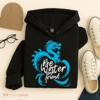Be Water My Friend Water Dragon Hoodie thumb 4