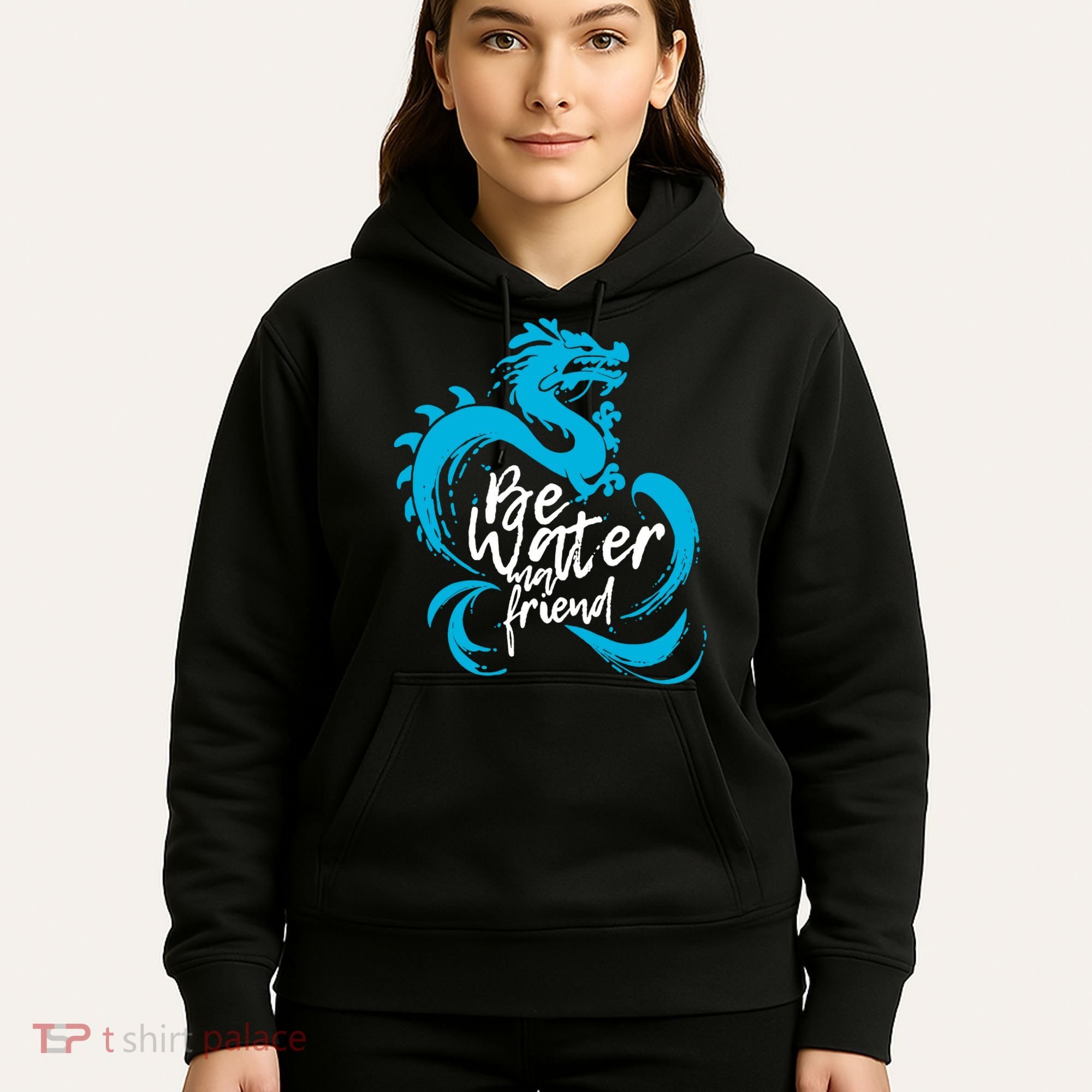 Be Water My Friend Water Dragon Hoodie
