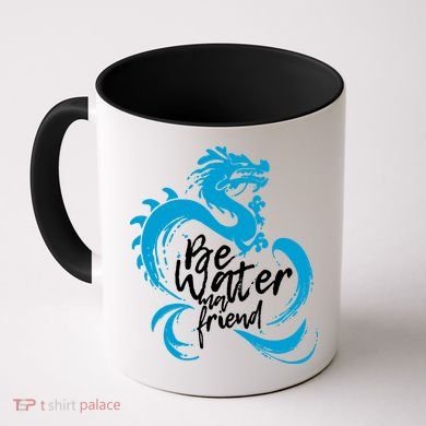 Be Water My Friend Water Dragon Coffee Mug