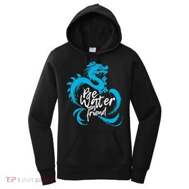 Be Water My Friend Water Dragon Women's Hoodie