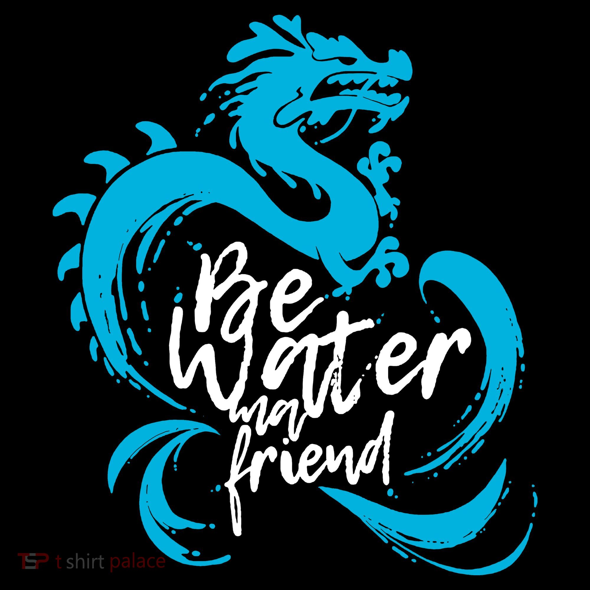 Be Water My Friend Water Dragon Women's Hoodie