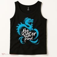 Be Water My Friend Water Dragon Tank Top thumb 2