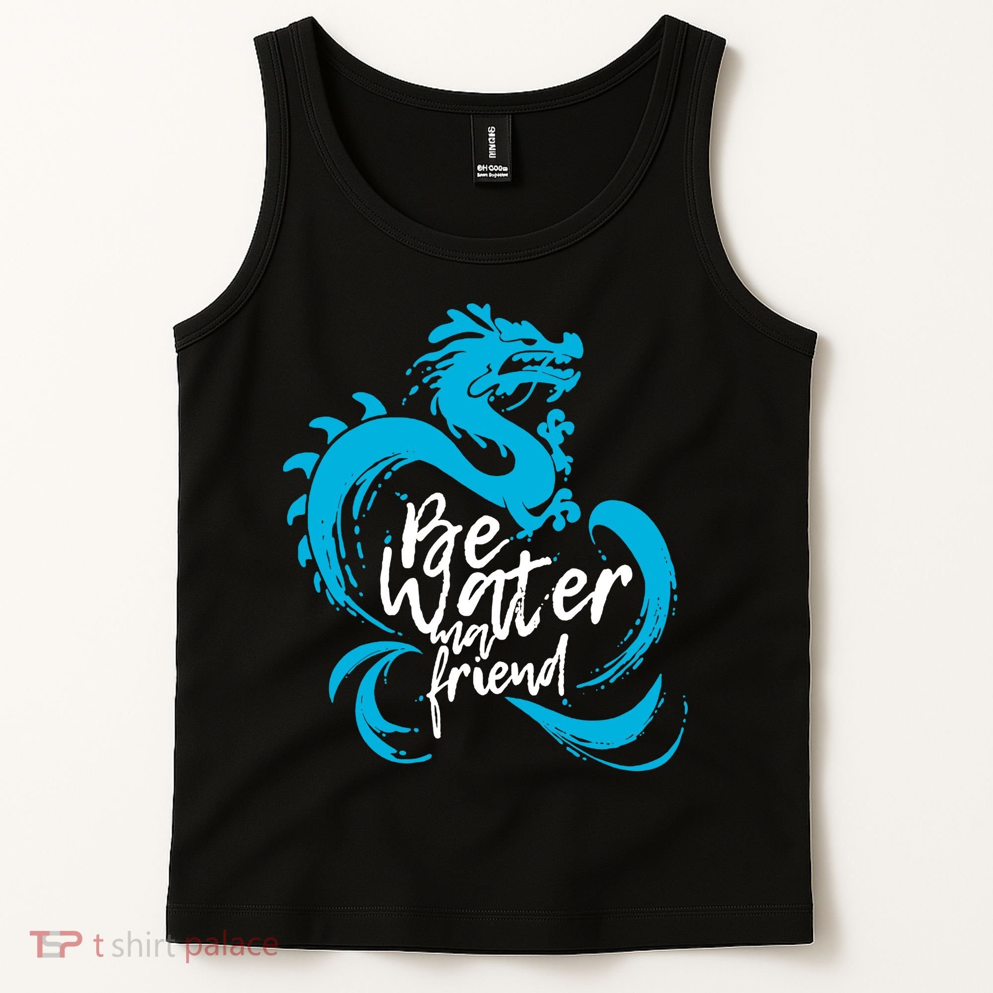 Be Water My Friend Water Dragon Tank Top