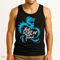 Be Water My Friend Water Dragon Tank Top thumb 3
