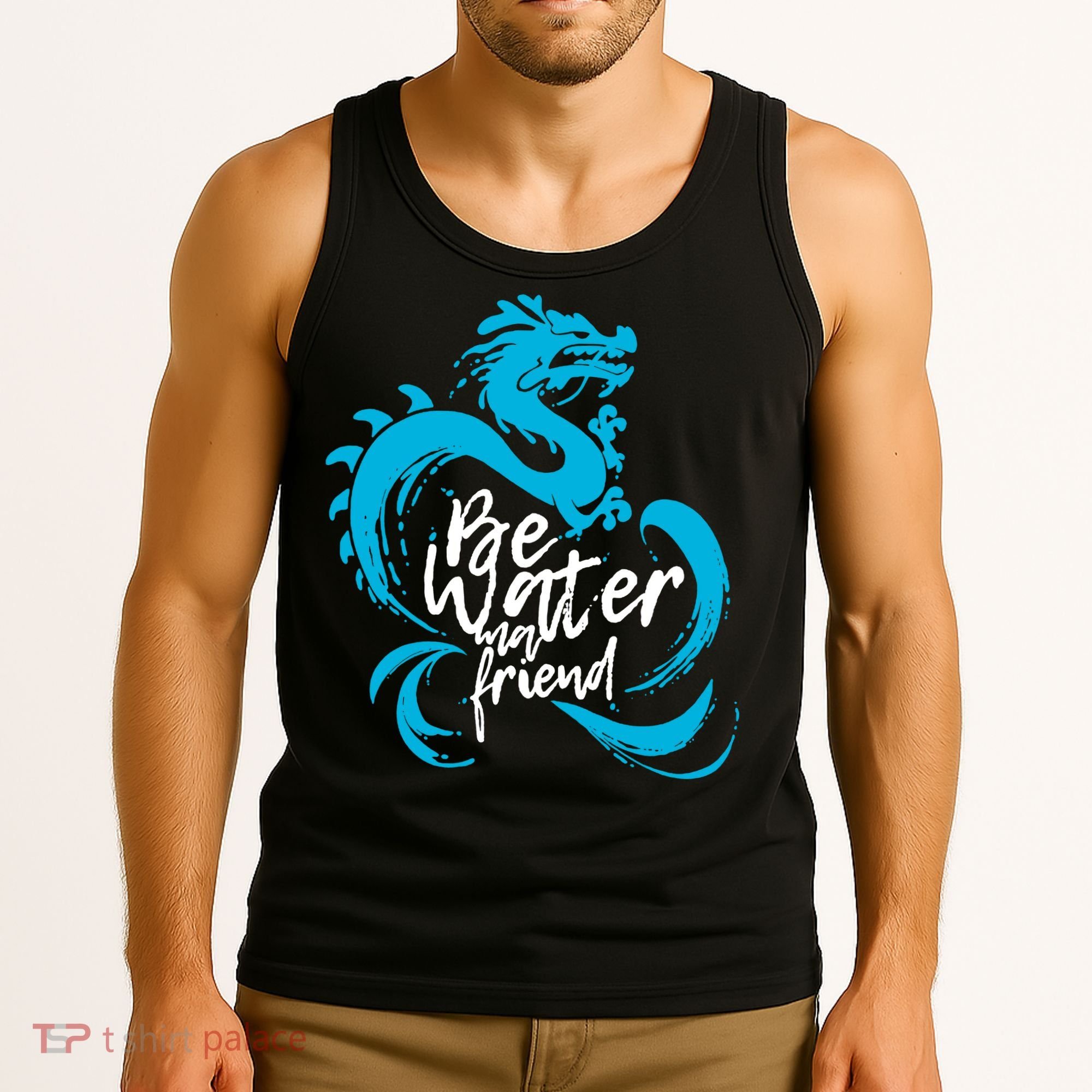 Be Water My Friend Water Dragon Tank Top