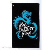 Be Water My Friend Water Dragon Golf Towel thumb 0