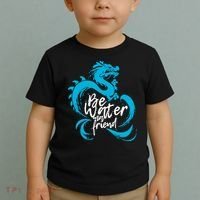 Be Water My Friend Water Dragon Toddler T-Shirt thumb 2