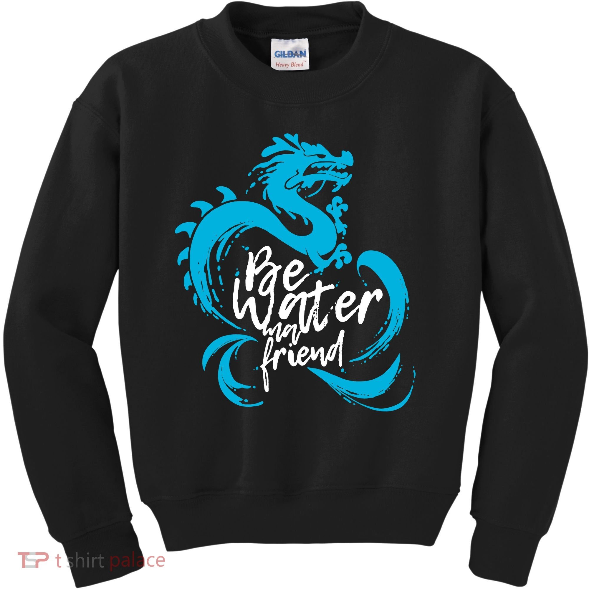 Be Water My Friend Water Dragon Kids Sweatshirt