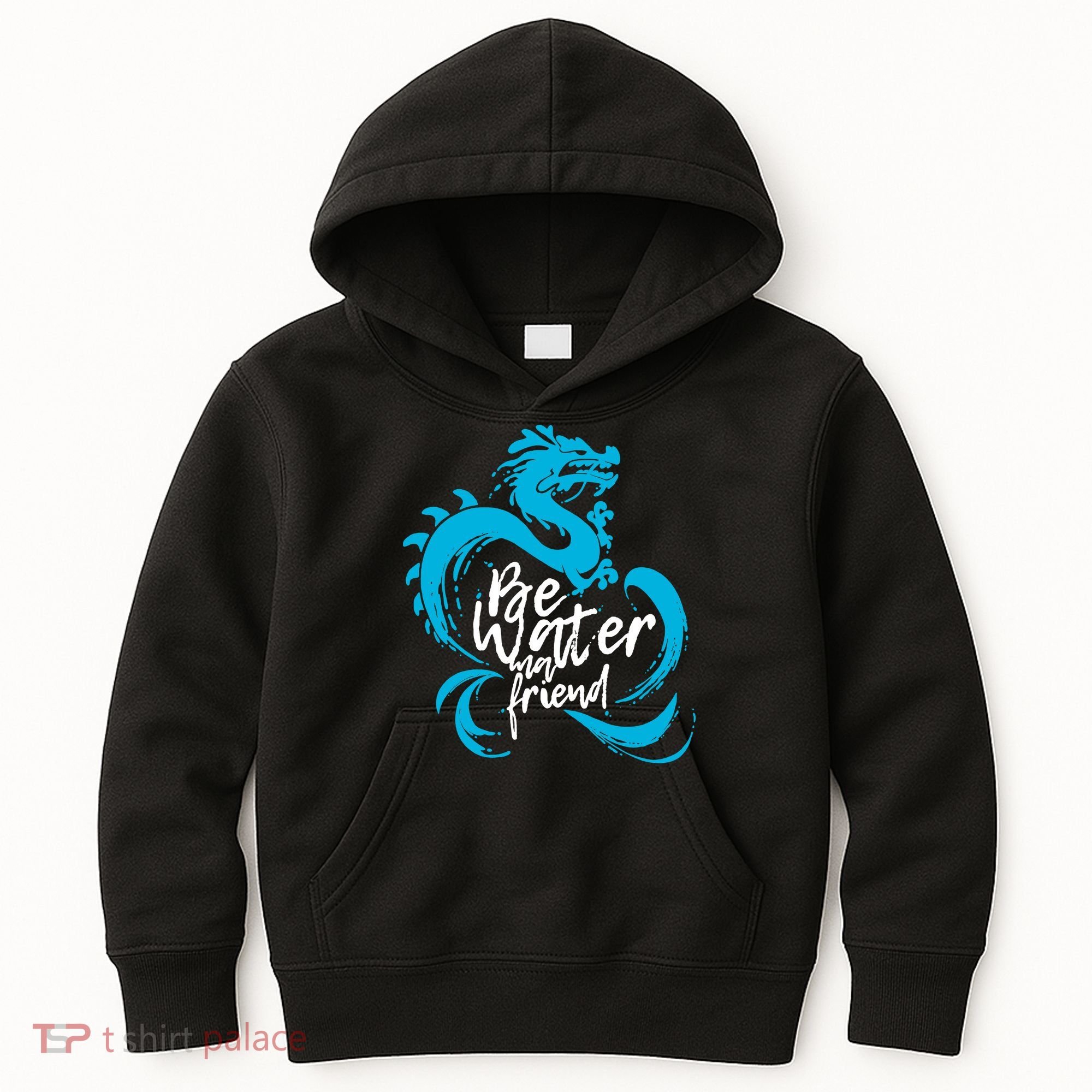Be Water My Friend Water Dragon Kids Hoodie